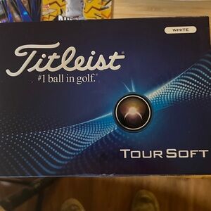 Titleist Tour Soft Golf Balls - Blue and White